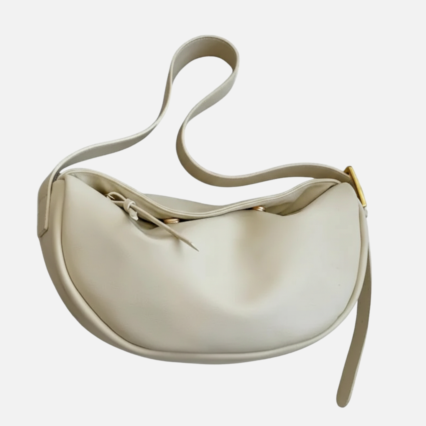 Grand sac à main banane demi-lune Hélène