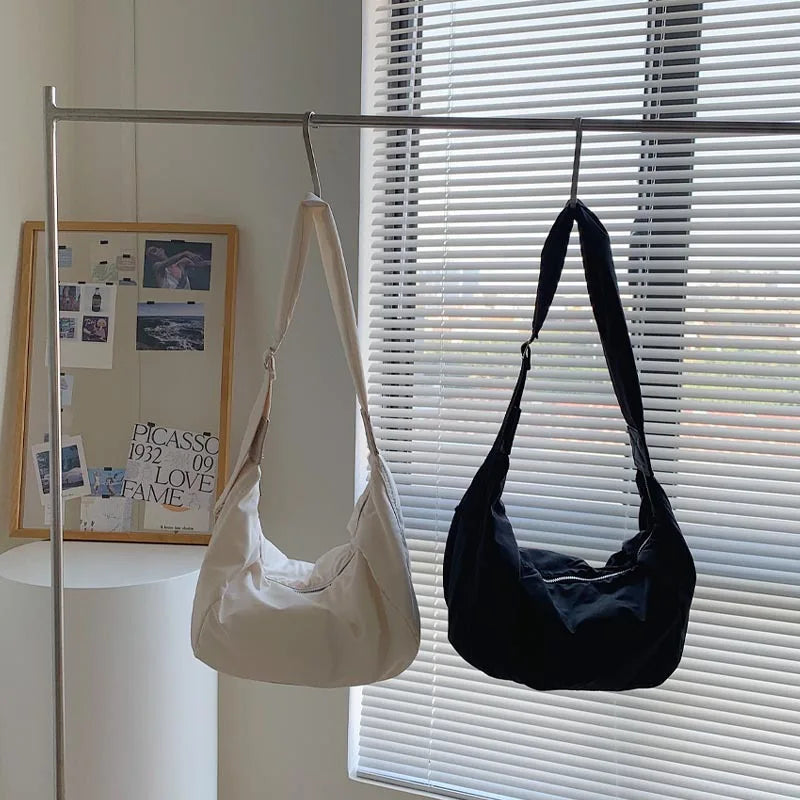 Sac à main banane XL en coton synthétique tendance Giorgia