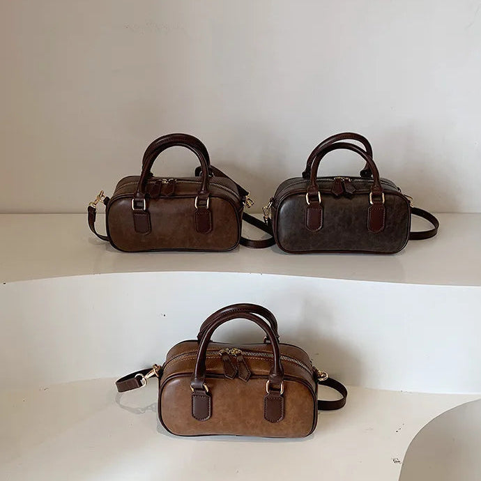 Petit Sac à main bowling classique au design épuré Manon