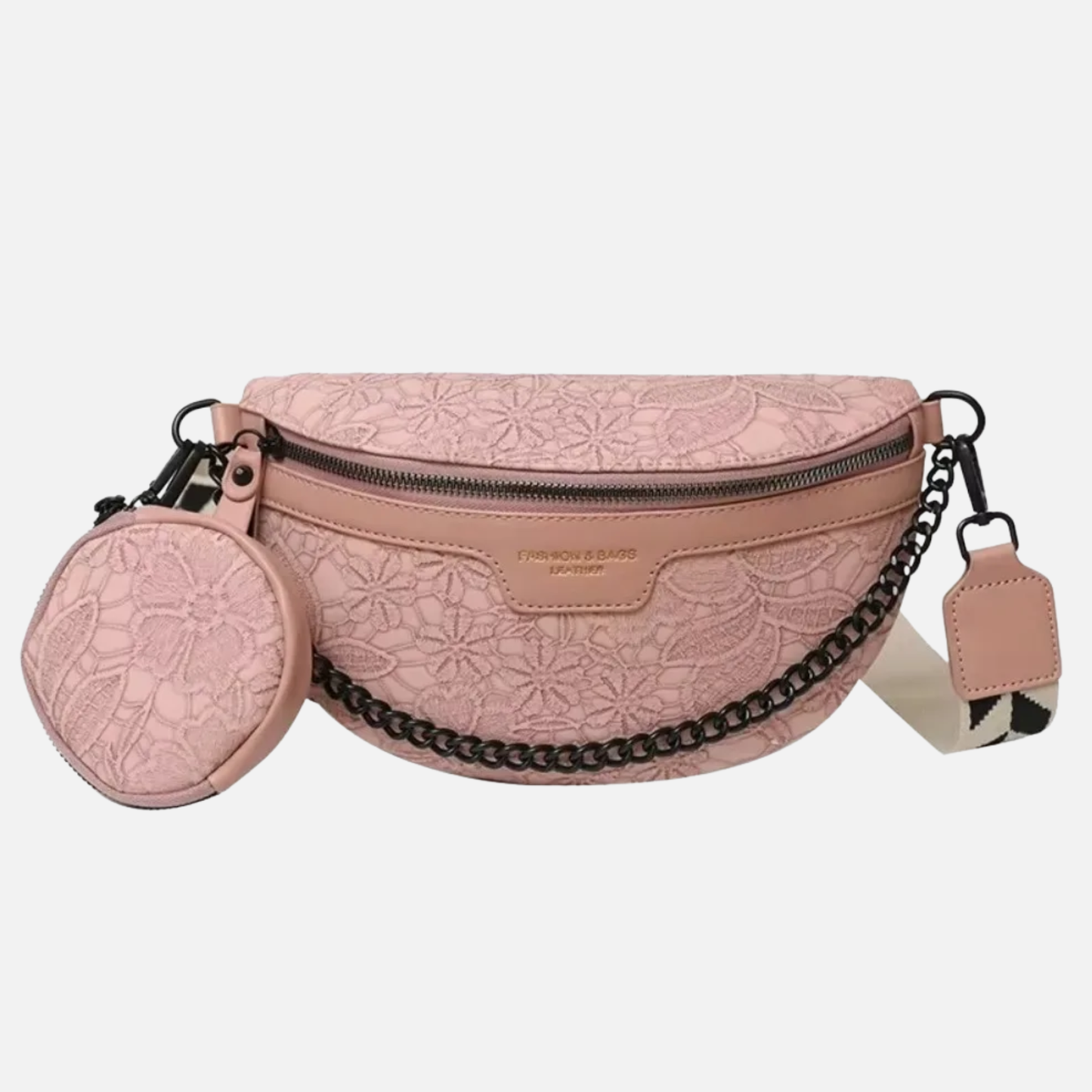 Sac banane à motif floral avec bandoulière et porte-monnaie Marguerite