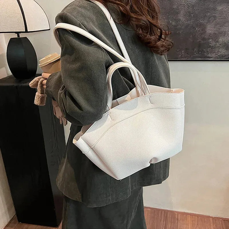 Petit sac à main cabas double porté Simona