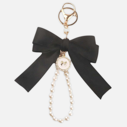 Charm Nœud et Perles Élégance – Accessoire de sac