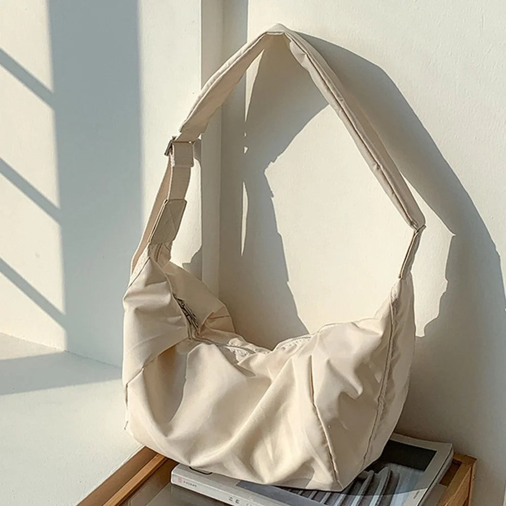 Sac à main banane XL en coton synthétique tendance Giorgia