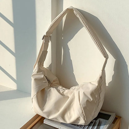 Sac à main banane XL en coton synthétique tendance Giorgia