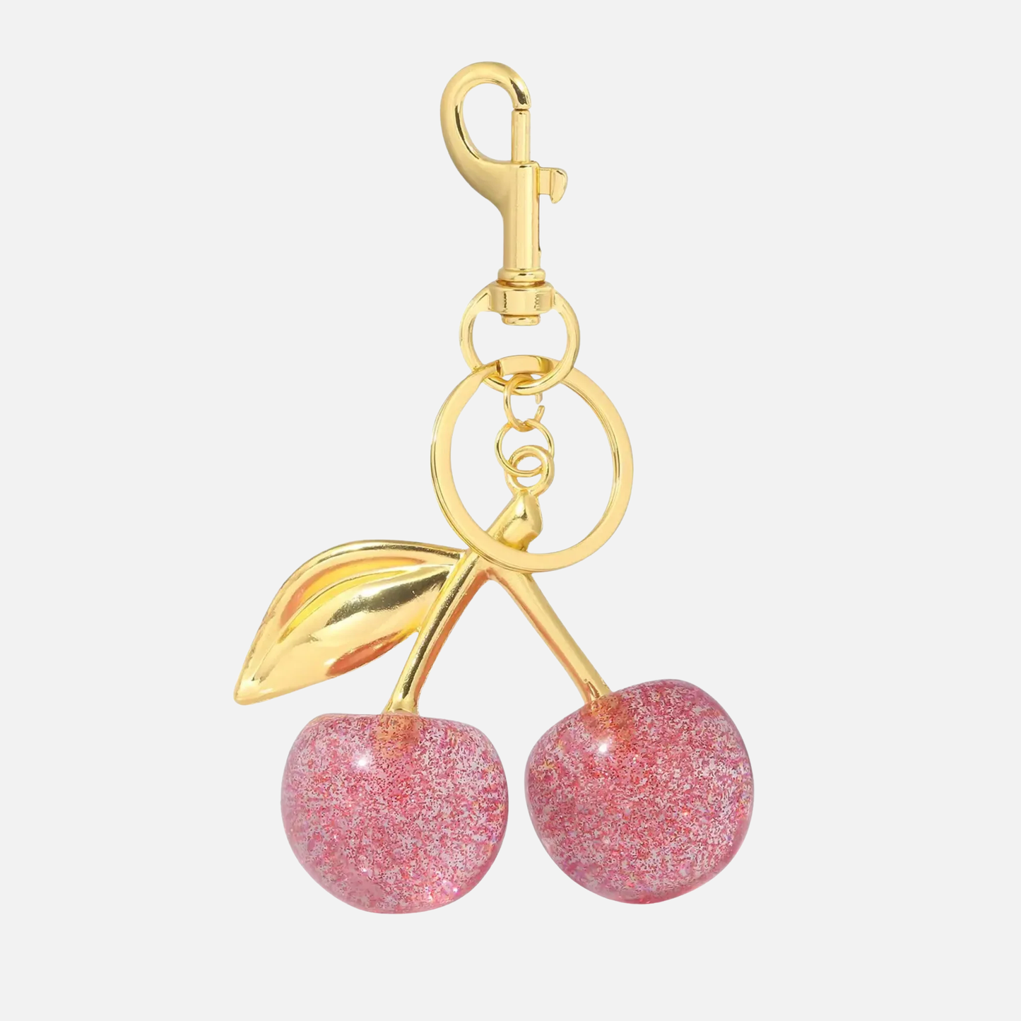 Charm Cerise Élégance – Accessoire de sac