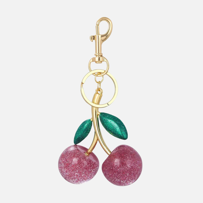 Charm Cerise Élégance – Accessoire de sac