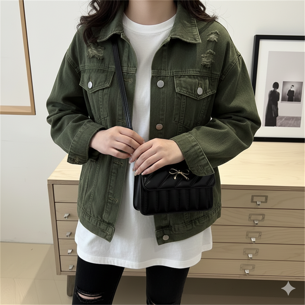 Petit sac à main bandoulière carré nœud papillon en cuir élégant et chic Gersende