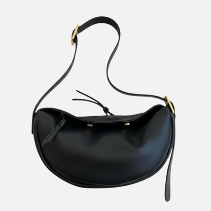 Grand sac à main banane demi-lune Hélène