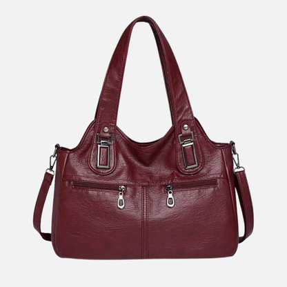 Grand sac à main bandoulière rétro multipoches Ariana