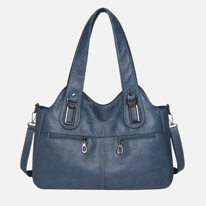 Grand sac à main bandoulière rétro multipoches Ariana