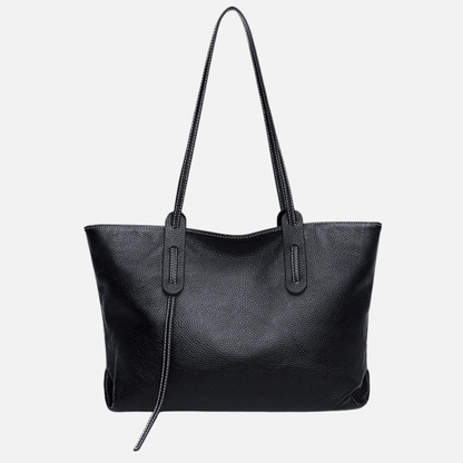 Grand sac à main cabas grainé Juliette