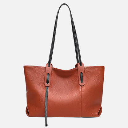 Grand sac à main cabas grainé Juliette