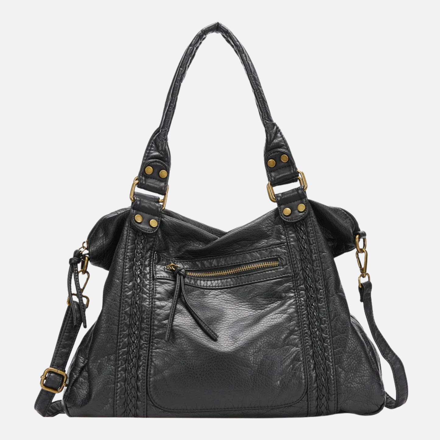 Grand sac à main de cours vintage à bandoulière Victoire