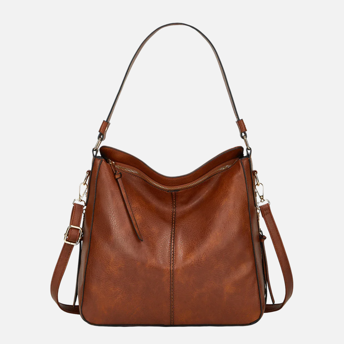 Grand sac à main hobo bandoulière Agathe