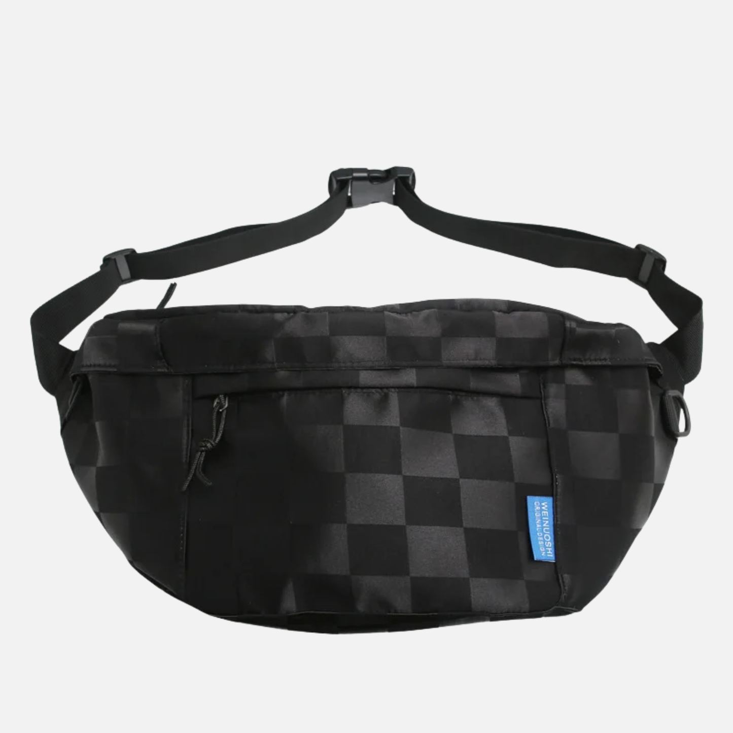 Grand sac banane à damier tendance Alixia