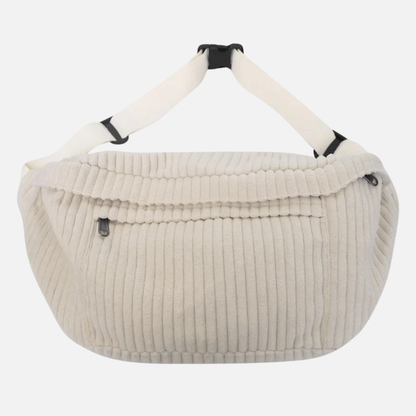 Grand sac banane velours Honorée