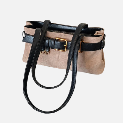 Grand sac à main cabas avec finitions dorées Victoire