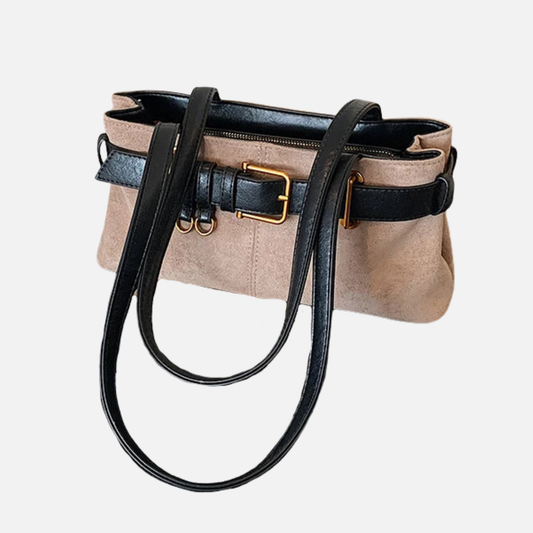 Grand sac à main cabas avec finitions dorées Victoire