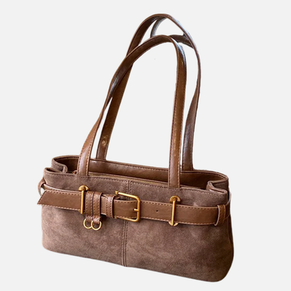 Grand sac à main cabas avec finitions dorées Victoire