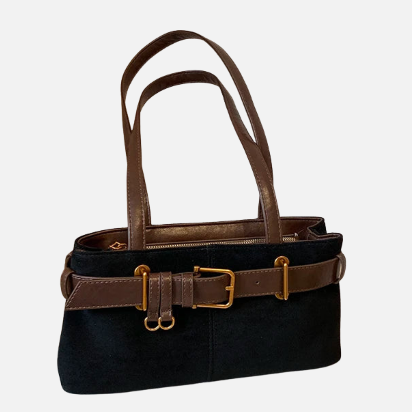 Grand sac à main cabas avec finitions dorées Victoire