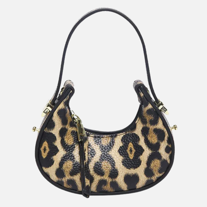 Petit sac à main bandoulière léopard au style Y2K et tendance Thaïs