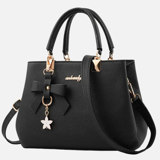 Petit sac à main bandoulière avec son charms noeud et fleur Sienna