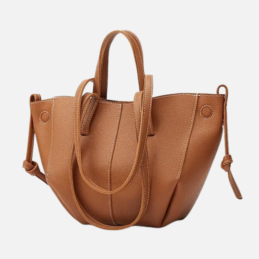 Petit sac à main cabas structuré double porté Elisa