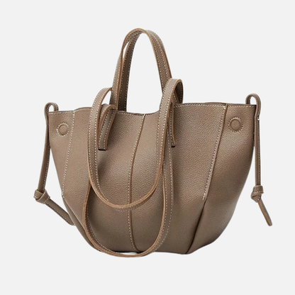 Petit sac à main cabas structuré double porté Elisa