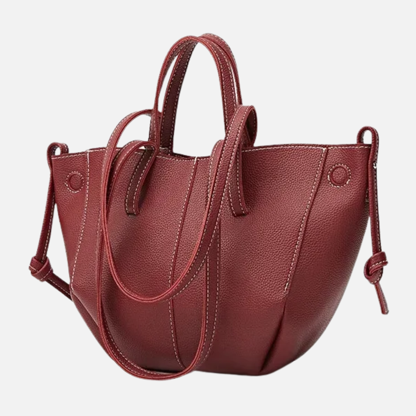 Petit sac à main cabas structuré double porté Elisa