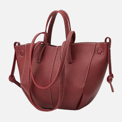 Petit sac à main cabas structuré double porté Elisa