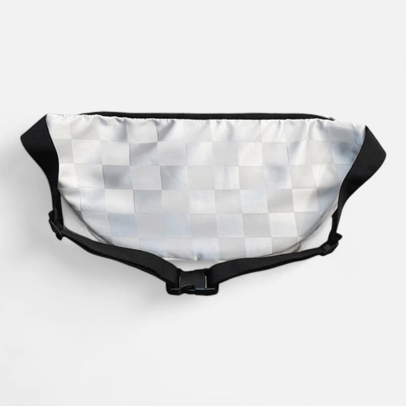 Grand sac banane à damier tendance Héloïse