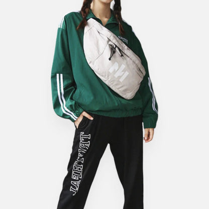 Sac banane XL tendance en tissu Marguerite