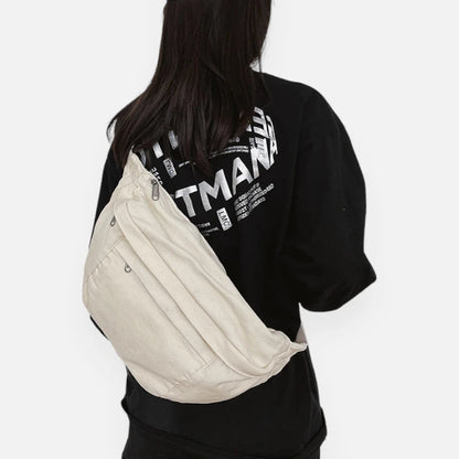 Sac banane XL tendance en tissu Nadine