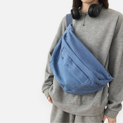 Sac banane XL tendance en tissu Nadine