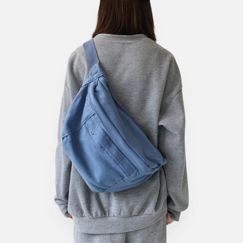 Sac banane XL tendance en tissu Nadine