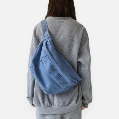 Sac banane XL tendance en tissu Nadine