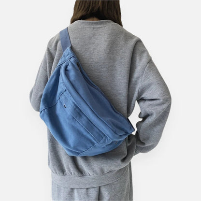 Sac banane XL tendance en tissu Nadine