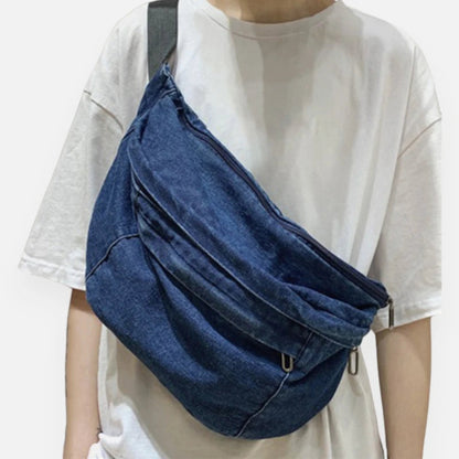 Sac banane XL en jean tendance Adeline