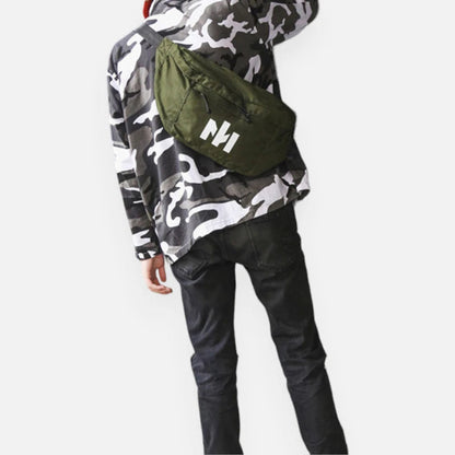 Sac banane XL tendance en tissu Marguerite