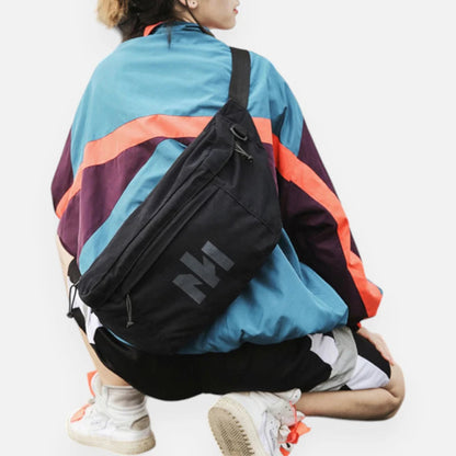 Sac banane XL tendance en tissu Marguerite