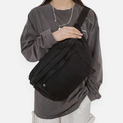 Sac banane XL tendance en tissu Nadine