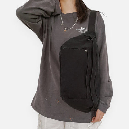 Sac banane XL tendance en tissu Nadine