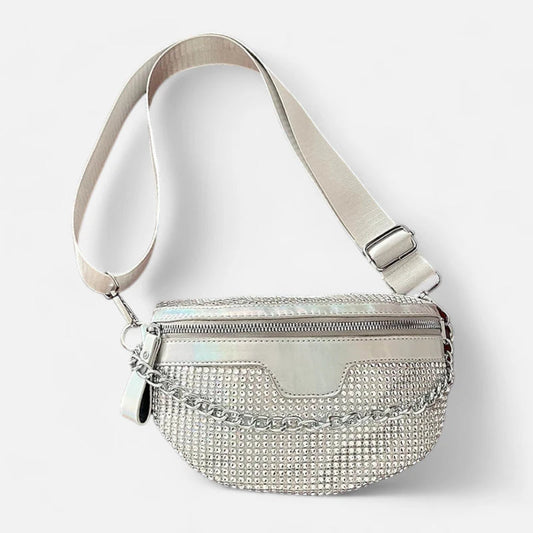 Sac banane bandoulière avec strass Estelle