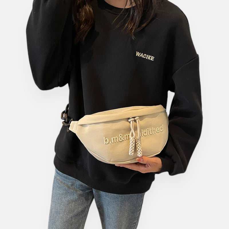 Grand sac banane tendance à bandoulière Pauline