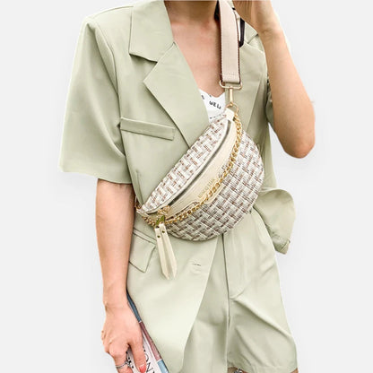 Sac banane bandoulière avec chaîne dorée Germaine