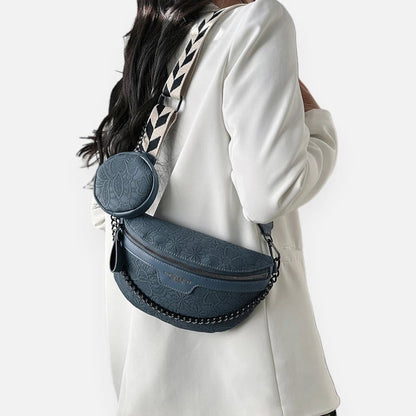 Sac banane à motif floral avec bandoulière et porte-monnaie Marguerite