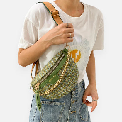 Sac banane bandoulière avec chaîne dorée Germaine