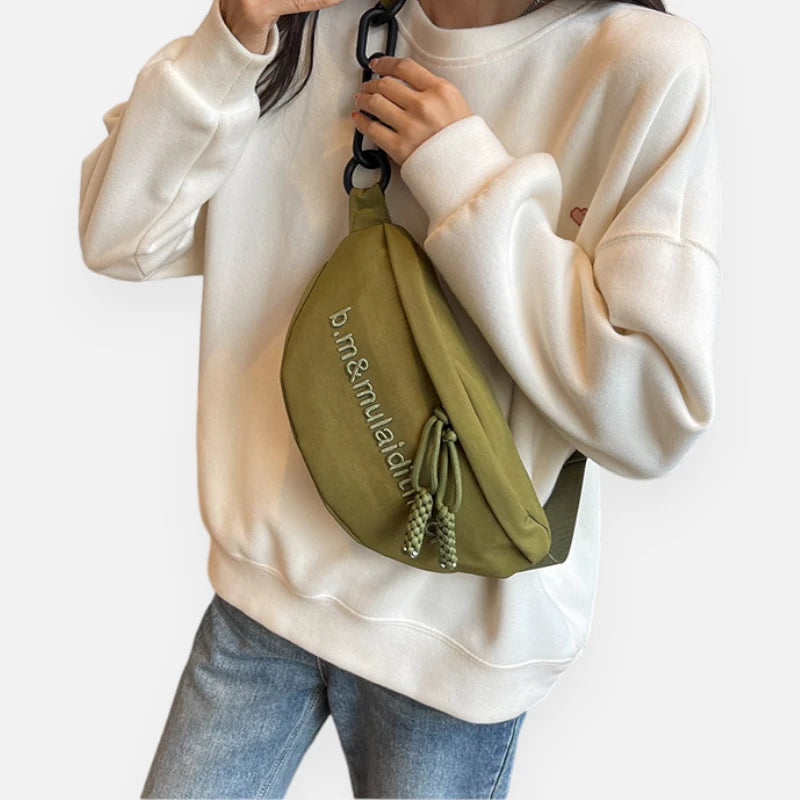 Grand sac banane tendance à bandoulière Pauline