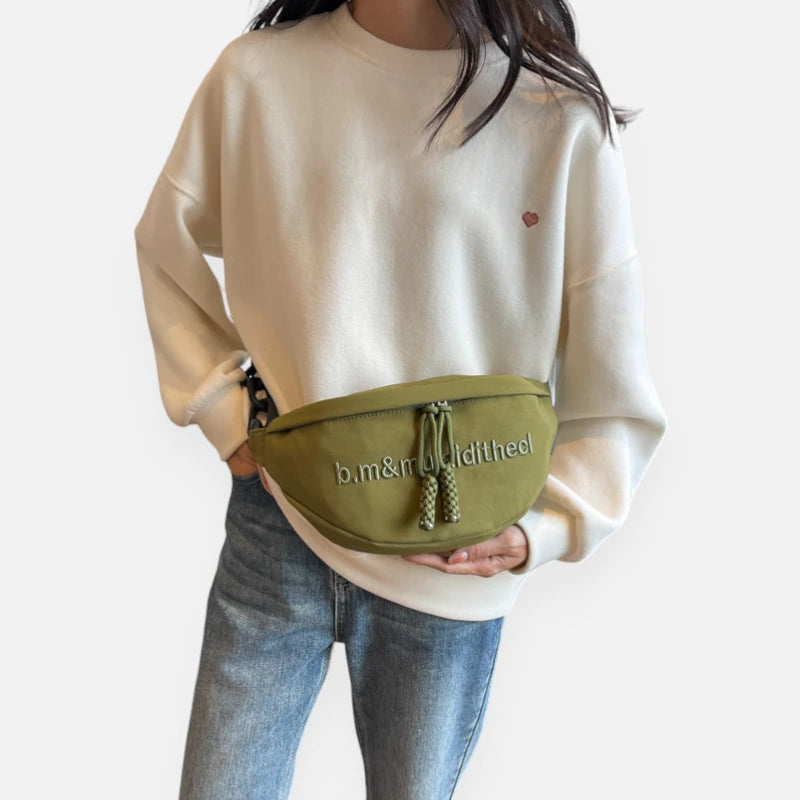 Grand sac banane tendance à bandoulière Pauline