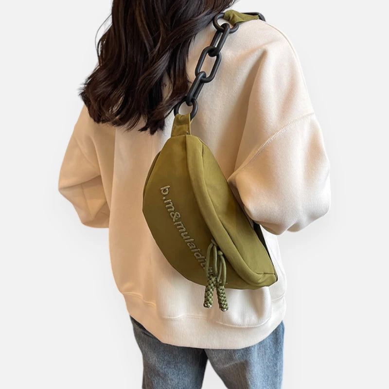 Grand sac banane tendance à bandoulière Pauline